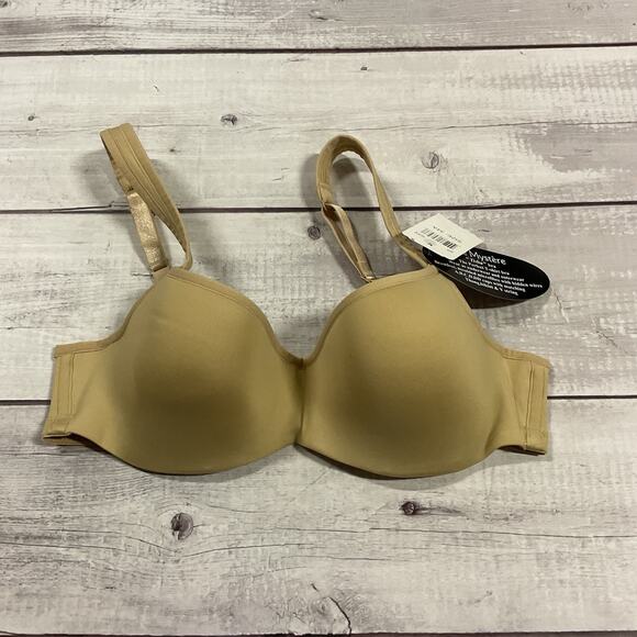 Le Mystere Bra Tisha Womens 34A Nude Beige Underwire T-Shirt L’ Image #955 NEW - Picture 1 of 11